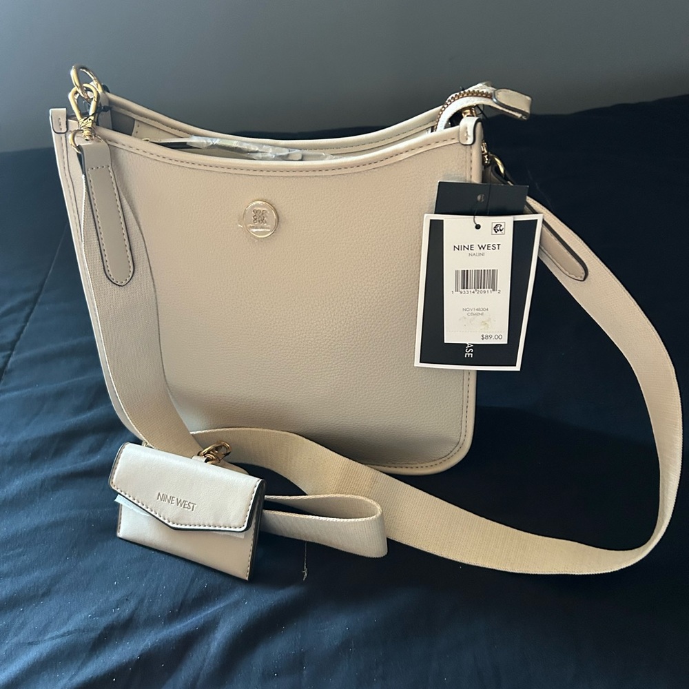 Nine West Beige Crossbody Bag